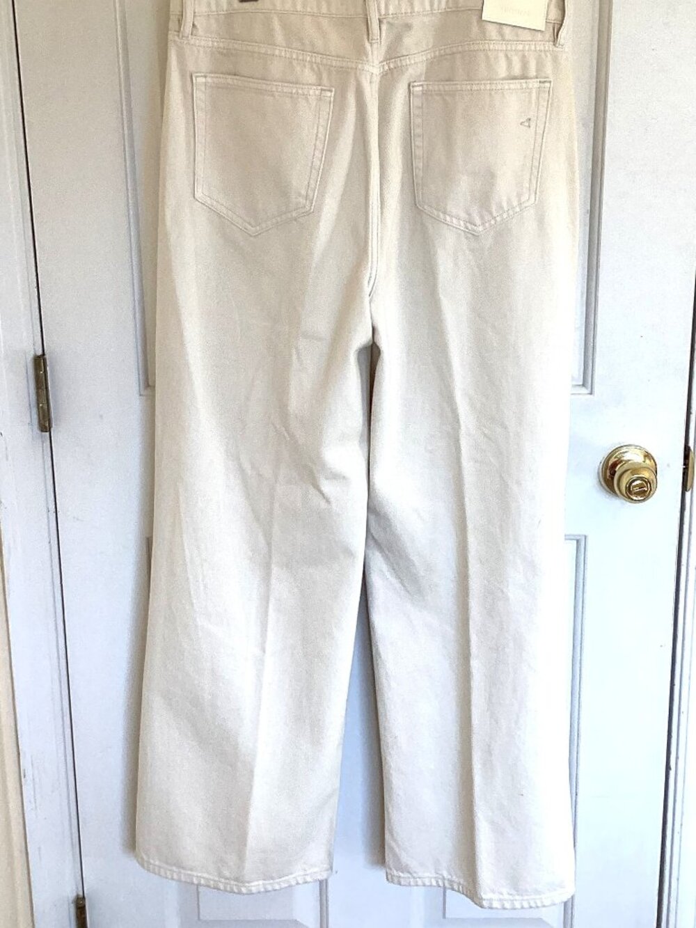 HIDDEN HIGH-RISE WIDE LEG WHITE JEANS